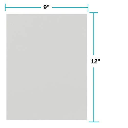 Houseables Crafts Foam Sheets, Art Supplies, 6mm Thick, White, 9 X 12