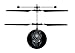 World Tech Toys Black Panther IR UFO Heliball Marvel Helicopter