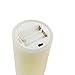 WYZworks Set of 3 LED Multi-Color Changing Real Wax Ivory Pillar Candles (4”, 5”, 6”) w/Remote Control, Realistic Flameless Flicker Mode, Battery Operated, Waterproof Accent Decor Home Lighting