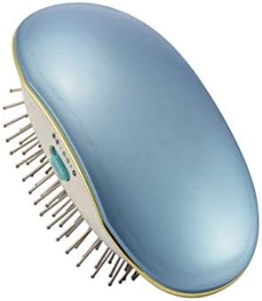 Portable Cordless Electric Ionic Hairbrush for Women, Fast Hair Brush Straightener for Thick Short Long Hair, Mini Straightening Hair Brush Comb Massager(Blue)