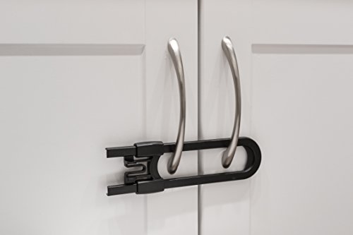 Sliding-Cabinet-Locks-for-Child-Safety-Baby-Proof-Your-Kitchen-Bathroom-and-Storage-Doors-Childproof-Safety-Locks-for-Knobs-and-Handles-Easy-Install-4-Pack-Black