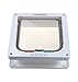 CEESC Cat Flap Door Magnetic Pet Door with 4 Way Lock for Cats, Kitties and Kittens, 2 Sizes and 2 Colors Options (L- Inner Size: 7.08