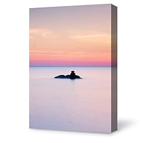 Canvas Wall Art for Living Room,Bedroom Home Artwork Paintings Coast and Horizon Ready to Hang - 12x18 inches