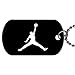 Baketball jordan Dog Tag with 30" chain necklace Great Gift Idea