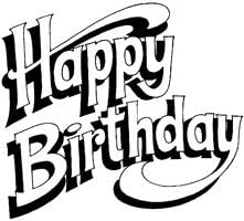 Art Stamp Birthday Swirl Occasion Stamp