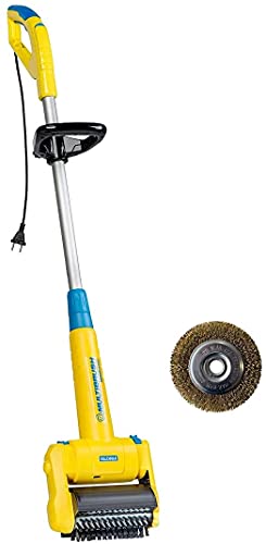 GLORIA MultiBrush speedcontrol, Spazzola elettrica multifunzionale, Per la rimozione di erbacce, Per la pulizia di fughe, legno e pietra, tagliabordi, scarificatore, arieggiatore, Con 2 accessori