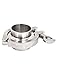 uxcell 45mm OD Sanitary Pipe Ferrules Gasket 304 Stainless Steel 2-inch Tri Clamp Set