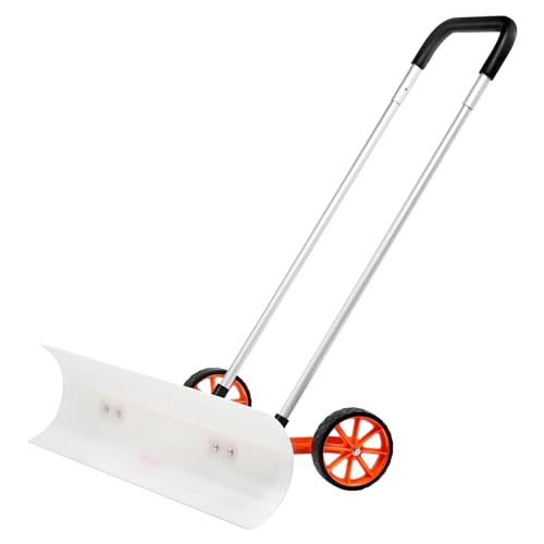 VEVOR Snow Shovel With Wheels For Driveway, 37 Inch BiDirectional