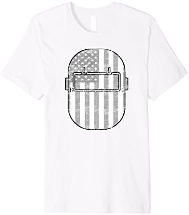 American Welder Shirt | US Flag Welding Hood T-Shirt Gift