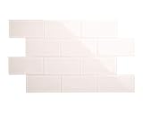 Giorbello Glass Subway Backsplash Tile, 3x6, Rose