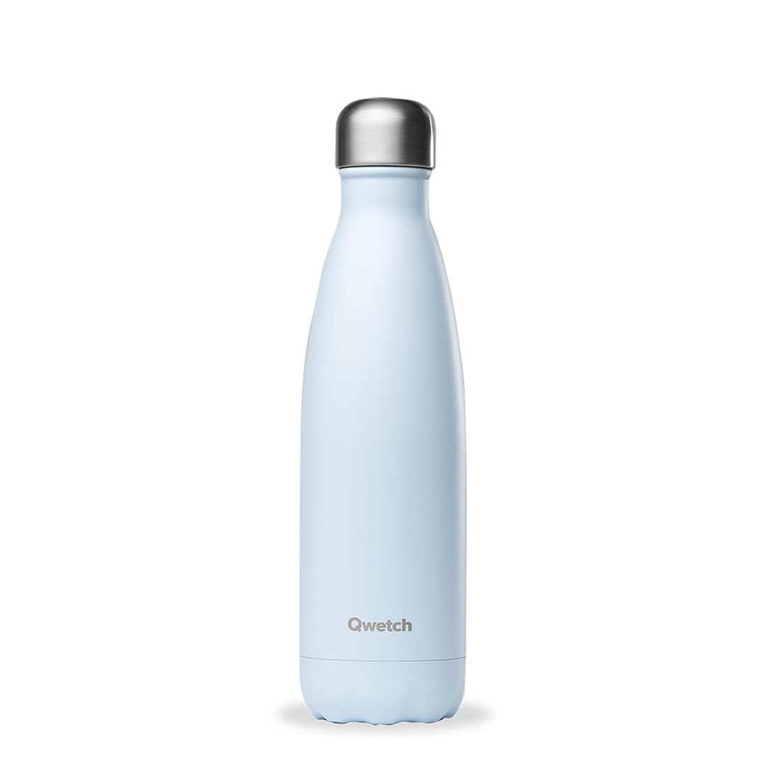 Qwetch - Insulated Originals Bottle -Pastel Blue 500ml - Stainless Steel Water Bottle - 24h Cold and 12h Hot - Leakproof, BPA Free & Reusable for Sports & Travel — image 1