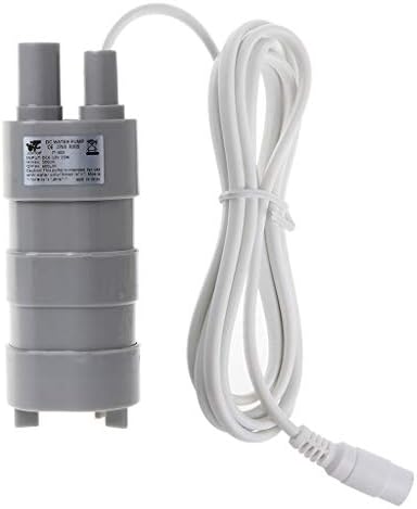 RUZYY 12V 1.2A DC Micro Submersible Motor Water Pump 12L/Min 600L/H 5M 5.5x2.1 Female