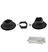 CEARI Universal Rubber Eyecup Eyepiece Viewfinder for Nikon D3000 D3100 D3200 D300 D300s D200 D90 D80 D70 D70s D60 D40 D40X DSLR Camera + CEARI Clean Cloth