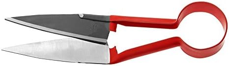 Berger sheep shear comfort 27310 with round spring topiary hedge shear in angled design, blade length: 14 cm