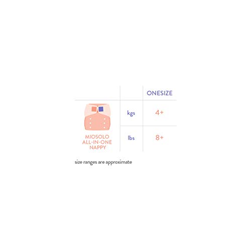 Bambino Mio, miosolo classic cloth diaper starter set, white , 5 Piece