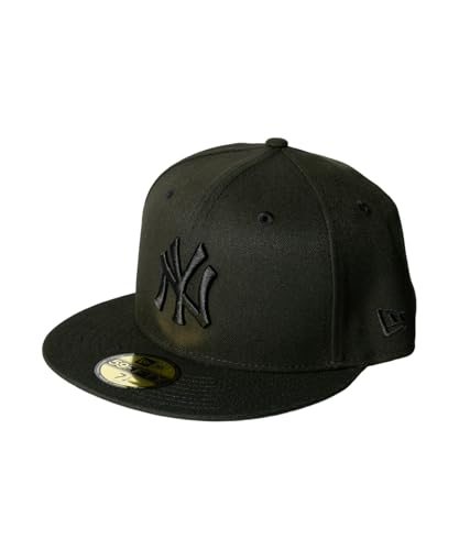 [NEW ERA (ニューエラ)] CAP キャップ 11591128 59FIFTY New York Yankees ニューヨーク ヤンキース BLACK & BLACK/ブラック×ブラック ブランドサイズ：7 1/4 日本サイズ：57.7cm [並行輸入品]