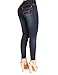 Curvify High Waisted Butt Lifting Stretch Jeans | Slimming Lift Skinny Jeans 837 (Natty Blue-6)