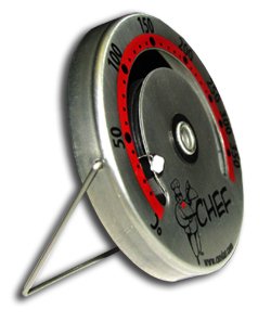 CHEF Wood Oven Thermometer - CELSIUS (3-32). Wood-fired ovens make wonderful breads, pizza, and casseroles but monitoring your temperatures isn't easy--unless you have an oven thermometer designed specifically for wood-ovens.