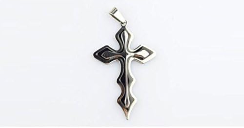 Jewelryfinds Fashion New Multi-Layer Cross Pendant Men Titanium Steel Cross Necklace
