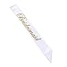 Nymph Code Bridesmaid Satin Sash - 4 Pcs Bridal Shower Sash for Bachelorette Party Kit Wedding Decorations Accessory (White Satin)