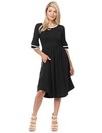 icónico Luxe - Vestido de mujer con detalles de contraste