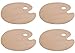 Tebery Oval Shaped Wooden Palette 11.75