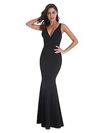 Vestido de noche para dama de honor, de sirena, vintage, para mujer