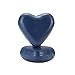 Yoption Blue Sealing Wax Beads - 150 Heart Shape Wax Seal Beads with Melting Spoon and 2 Candles