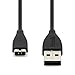 Henoda Black Replacement USB Charger Cable for Fitbit Charge HR Band Wireless