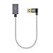 CableCreation USB 3.0 Extension Cable 1FT, [2-Pack] Left Angle USB 3.0 Male to Female Extender Cord, 90 Degree USB 3.0 for VR, PlayStation, Xbox, Keyboard, Space Gray, 0.3M
