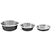 PetFusion Premium 304 Food Grade Stainless Steel Dog & Cat Bowls. Cat Bowls Shallow & Wide for Relief of Whisker Fatigue