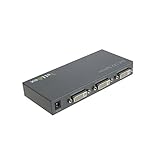 VeLLBox DVI Splitter 1x2, 2-port DVI Splitter, DVI 1 in 2 out, Support Resolution up to 1080p, 5V/2A Universal Power Adapter, Grey