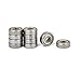 Podoy 10 Pcs Metal Shielded Deep Groove Radial Ball Bearing for 625 ZZ 5mm x 16mm x 5mm