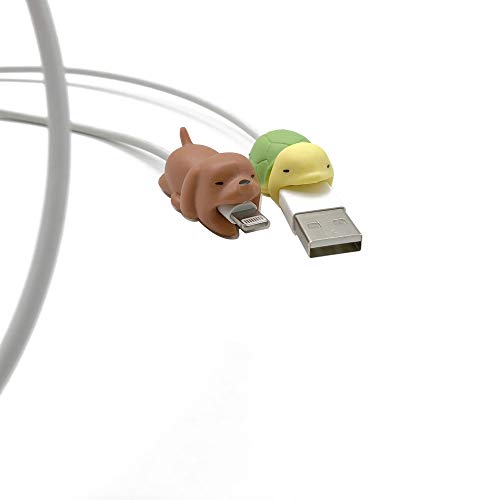 CKANDAY 12 Pcs Cute Animal Cable Bites Protector Saver Chompers Chewers Buddies Protection for Cellphone Phone Accessories Charger Cord USB Charging Cable