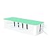 Plastic Box Organizer For Power Strip Surge Protector Wire Arranging Ties Cord Organizer Clips 15.345.473.54 Inches - Green