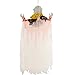 Halloween Haunters Animated Hanging 6 Foot Scary Over-Sized Circus Clown Face with Moving Jaw Talking Mouth Prop Decoration - 3 Spooky Phrases, LED Eyes, Menacing Ghoul Smile - Battery Operated