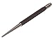 Starrett Steel Center Punch with Round Shank and Knurled Finger Grip - Hardened and Tempered Steel, 75mm Length, 1.5mm Diameter Tapered Point - 117AA