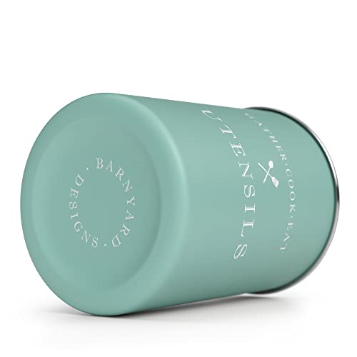 Barnyard Designs Metal Kitchen Utensil Holder for Countertop, Farmhouse Kitchen Utensil Holder