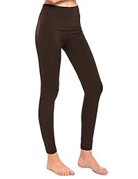 Leggings para dama con forro polar, color liso