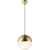 ET2 Half Moon-12W 1 LED Large Pendant-11.75 Inches Wide by 12.25 inches high-Metallic Gold Finish