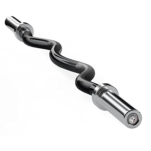 Olympic Barbell Bar 2 Inch EZ Curl Bar for Biceps Olympic Bar for Squats Weightlifting