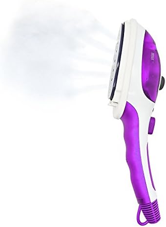 Multifunction Handheld Garment Steamer Portable Fabric Steamer Fast Heat-up Powerful Travel Garment Clothes Steamer with High Capacity for Home and Travel （2 Fabric Brush Included）(Purple)