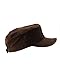NYFASHION101 Fashionable Solid Color Unisex Adjustable Strap Cadet Cap, Brown