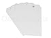 CleverDelights White Plastic Tags - 4.75