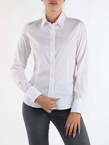 Trussardi Jeans Camicia da Donna, White, 46 | Prezzo.it