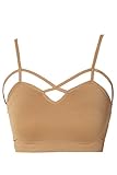 TheMogan Junior's Cross Spaghetti Strap Crop Cami