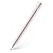 aibow Capacitive Stylus Pen for iPad, iPhone, Tablets, Cell Phones, All Touch Screens [ Fine Point & High Sensitivity Disc Tip Series ] with 1 Replaceable Disc Tip, Slide Cap Type1 (Rose Gold)