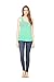 Pi Beta Phi Sorority | Licensed Greek Flowy Ladies' Racerback Mint Tank Top
