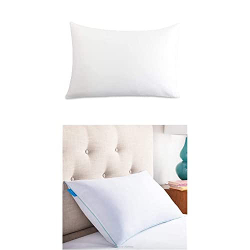 Linenspa Shredded Memory Foam Pillow + Mulberry Silk Pillowcase Queen