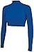 Cropped Cheer Bodysuit - Long Sleeve Cheerleading Turtleneck Crop Top - Stretch Body Suit For Cheerleaders (Adult Sizes)